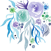 Aquarelle CatMat Fleurs